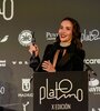 Natalia Oreiro recibió el premio del público por su papel en "Santa Evita". (Fuente: Gentileza Antonio Torres / Premios Platino)