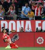 El mendocino Valentín "Taty" Castellanos festejó cuatro veces ante el Madrid, en un partido histórico para el Girona.  (Fuente: AFP)