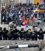Protesta y represión en Arequipa el pasado 19 de enero. (Fuente: Télam)