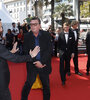 Aki Kaurismäki en alfombra roja del Festival de Cannes, este lunes.  (Fuente: EFE)