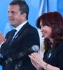 Ministro Sergio Massa y vicepresidenta Cristina Kirchner.