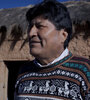 Evo Morales en su solar natal, en Orinoca. 