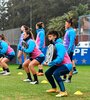 Las jugadoras de la Selección se entrenaro en Ezeiza. (Fuente: Prensa AFA) (Fuente: Prensa AFA)