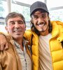 Sergio Manteca Martínez y Edinson Cavani (Fuente: NA)