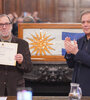 Alfredo Rosso y Roy Cortina durante la ceremonia.