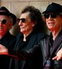 Keith Richards, Ron Wood y Mick Jagger. Sin el recordado Charlie Watts, que sin embargo "aparece" en dos temas.  (Fuente: AFP)