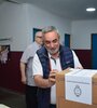 Miguel Fernández votando en Trenque Lauquen el pasado 22 de octubre. 