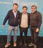 Darío Duretti junto a Axel Kicillof y Sergio Barenghi.