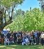 La foto en el camping del Sindicato de Empleados de Comercio de Quilmes.