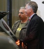 Mauricio Macri, al retirarse este lunes del Hotel Libertador, donde se reunió con Javier Milei.