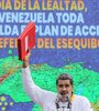 El presidente de Venezuela presentó un mapa del país incluyendo al Esequibo. (Fuente: AFP)