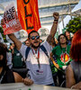 Marcha Mundial por la Justicia Climática y Alto el Fuego Ya en Expo City Dubai, sede de la COP28. (Fuente: EFE)