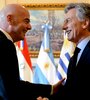 Gianni Infantino y Mauricio Macri (Fuente: NA)