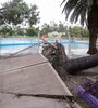 La tormenta del domingo por la madrugada generó destrozos en todo el conurbano. 