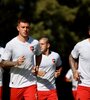 Newell's rompió el chanchito, pero no con Banega (derecha) sino con el uruguayo Ramírez (izquierda) (Fuente: Prensa Newell&#39;s)