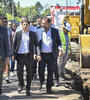 Axel Kicillof junto a Ariel Sujarchuk y Gabriel Katopodis en Escobar.