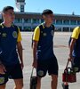 Los jugadores de Central rumbo a Tucumán. (Fuente: Prensa Rosario Central)