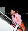 Messi sube al avión rumbo a Arabia Saudita. (Fuente: @InterMiamiCF)