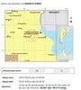 El epicentro del sismo que ocurrió en territorio bonaerense se ubicó a 24 km de Mercedes (Fuente: INPRES)