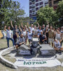 En la Plaza San Martín de La Plata tuvo lugar uno de los homeanjes a José Luis Cabezas. (Fuente: Télam)