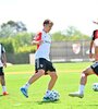 River se entrenó pensando en Barracas Central. (Fuente: Prensa RIver Plate)