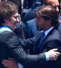 Javier Milei y su par uruguayo, Luis Lacalle Pou.  (Fuente: AFP)