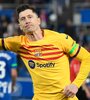 Robert Lewandowski cortó su racha sin goles para Barcelona (Fuente: AFP)