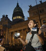 La manifestación en la Plaza del Congreso festejó la derrota del oficialismo en el recinto.  (Fuente: Leandro Teysseire)