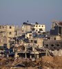 Casas destruidas en el campo de refugiados de Bureij en la Franja de Gaza. (Fuente: EFE)