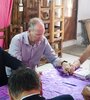 Sandra Pettovello y Pablo de la Torre durante la firma del convenio de asistencia alimentaria con la Alianza Cristiana de Iglesias Evangélicas de la Argentina (ACIERA). (Fuente: NA)