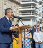 Javkin habló después del acto por el 212° aniversario del primer izamiento de la bandera.