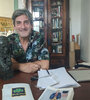 Julio Suárez en su estudio. 