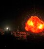 Bombardeo israelí en Rafah, sur de la Franaj de Gaza. (Fuente: AFP)