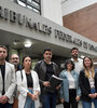 Los legisladores amparistas frente al tribunal federal.