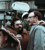 Coppola y Gene Hackman en el rodaje de "La conversación".