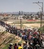 Desplazados palestinos.  (Fuente: AFP)