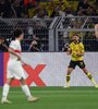 Los jugadores del Dortmund festejan el único gol del partido (Fuente: EFE)