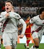 Florian Wirtz celebra el primer gol teutón en el Olímpico de Roma (Fuente: AFP)