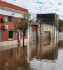 Una calle inundada, en Salto, Uruguay.  (Fuente: EFE)