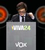 Milei durante el acto de VOX en Madrid.  (Fuente: EFE)