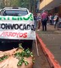 Protesta de productores yerbateros ante el INYM, en Posadas