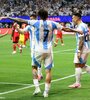 Los jugadores de Argentina de festejo (Fuente: EFE)