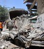 Limpieza de escombros tras un nuevo bombardeo israelí en Gaza (Fuente: AFP)