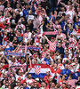La hinchada croata fue noticia por sus cantos contra los serbios. (Fuente: AFP)
