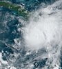 Imagen satelital del huracán Beryl el 3 de julio de 2024 (Fuente: AFP)