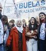 Estela de Carlotto, titular de Abuelas,  encabezó el acto en Plaza de Mayo. (Fuente: Leandro Teysseire)