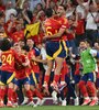 Toda España festeja el pase a la final. Irá por su cuarta Eurocopa. (Fuente: AFP)