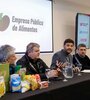 La presentación de la Empresa Pública de Alimentos con dirigentes de Ciudad Futura, Fecofe y gremios.
