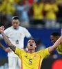 Los festejos del a selección colombiana (Fuente: AFP)