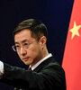Lin Jian, portavoz del Ministerio de Exteriores chino. (Fuente: AFP)